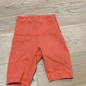 Lululemon Athletica Coral Bike Shorts